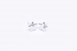 Collezione Logo. Orecchini stella in argento
